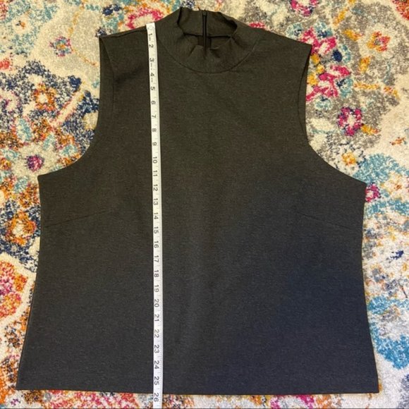 J. Crew Charcoal Mock-neck Ponte Shell XXL - Picture 8 of 8